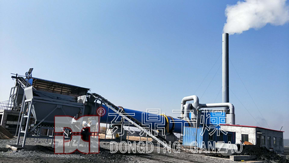 内蒙古煤泥烘干机现场